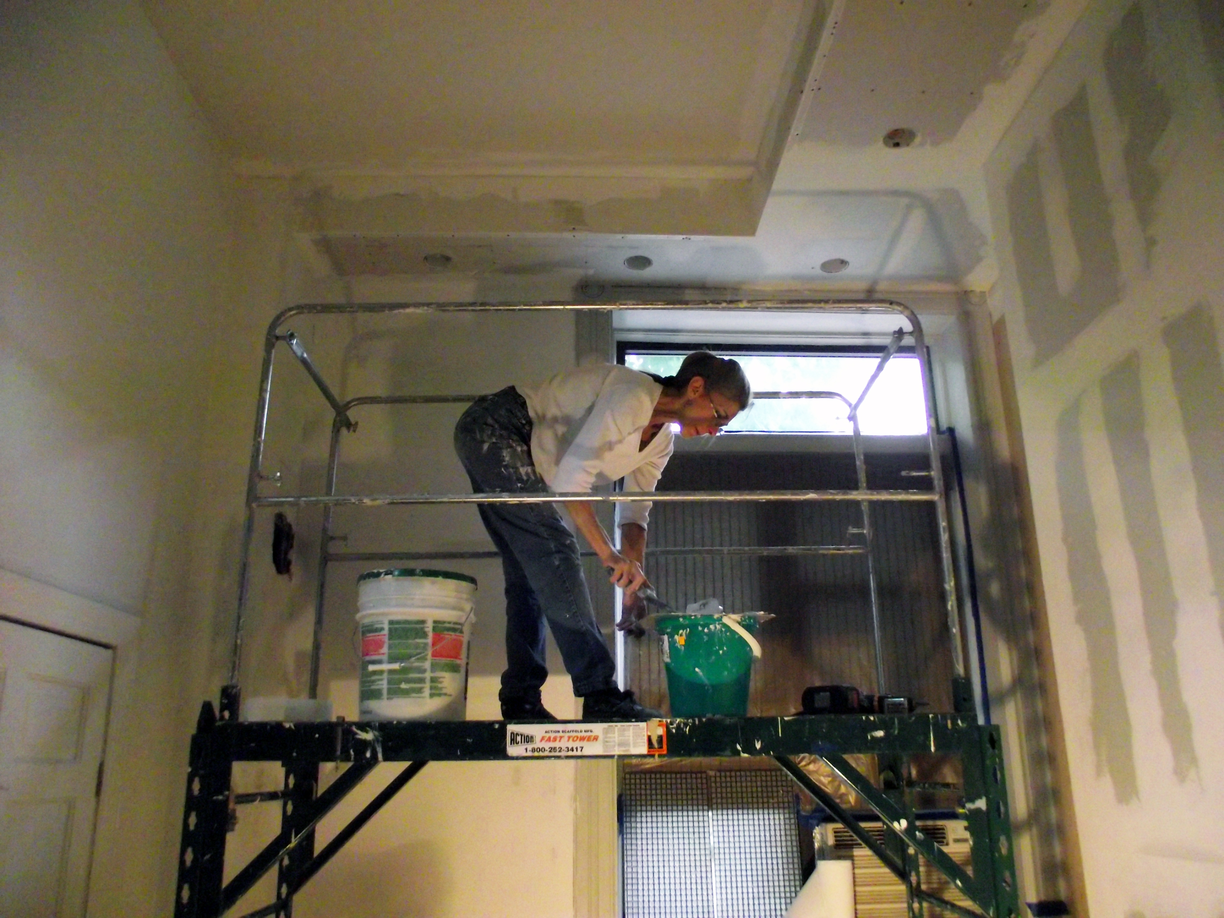 Back Kitchen Construction -All Work by Claire Klarewicz-Okser